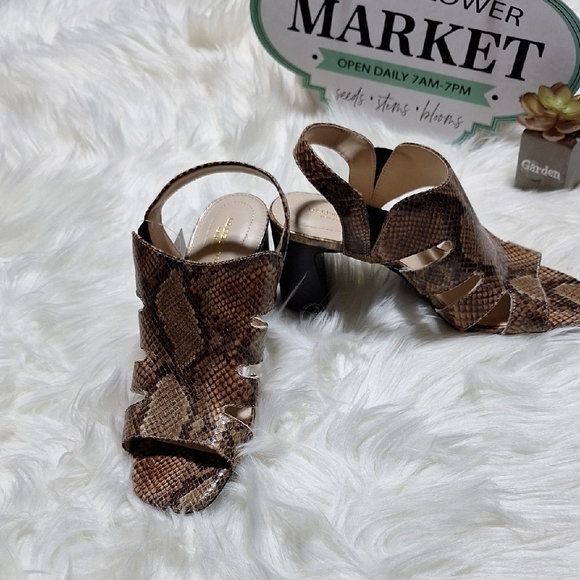 Liz Claiborne Shoes - NWT Liz Claiborne Brown Snakeskin Heels